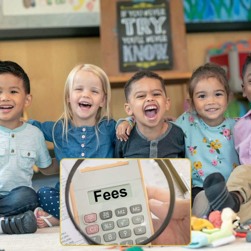 Children learning and playing at nursery